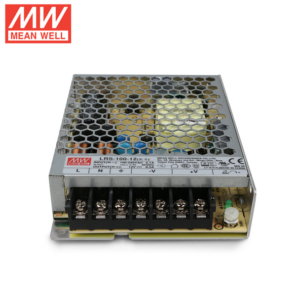 Mean Well LRS-100-12 DC12V 100Watt 8.5A UL Certification AC110-220 Volt Switching Power Supply For LED Strip Lights Lighting Mean Well LRS-100-12 DC12V 100Watt 8.5A UL Certification AC110-220 Volt Switching Power Supply For LED Strip Lights Lighting